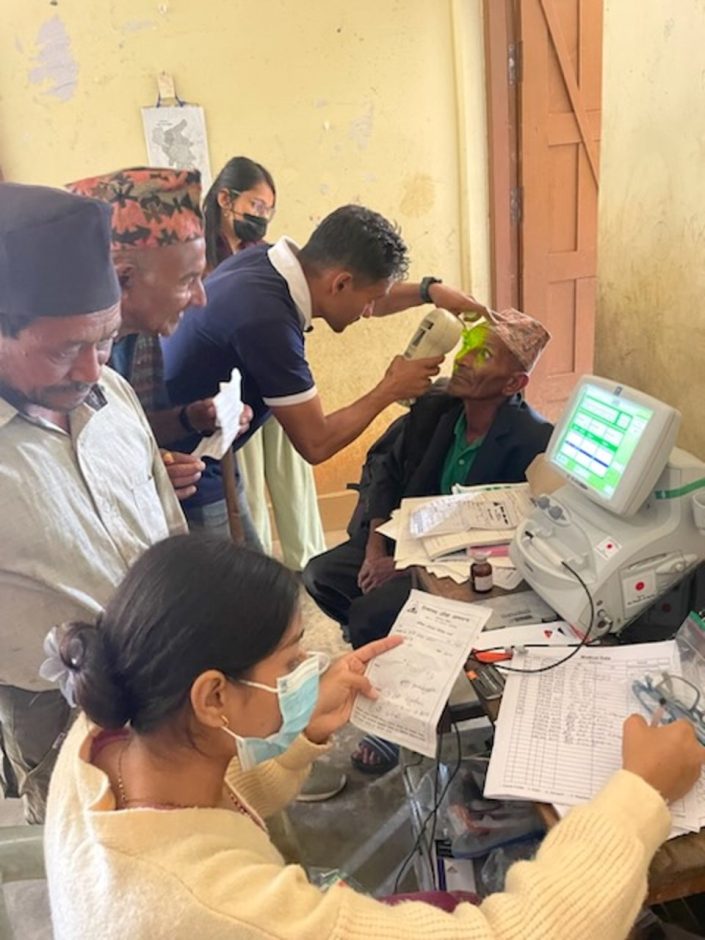 Free eye exams in Nepal